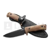 Lionsteel T5 - Blackwash - Micarta Natural kniv