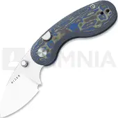 Kizer Cutlery Microbe 14C28N foldekniv, Blue Vortex Micarta, Stonewashed