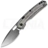 Vosteed Psyop 332 - Stonewash - Norplex UltreX Micarta foldekniv, svart