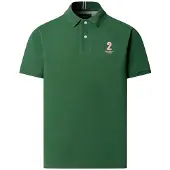 Hackett for man. HM5600205 Green Polo Nbr (L), Casual, Cotton, Short sleeve