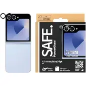 PanzerGlass SAFE. by  Kameralinsebeskytter for Samsung Galaxy Z Flip6 | Svart, Samsung, Samsung - Galaxy Z Flip6, Tørr applikasjon, Ripebestandig, Støtsikker, Gjennomsiktig, 1 stk.
