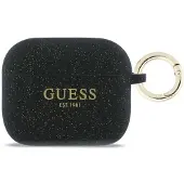 GUESS Glitterringetui i silikon for AirPods Pro 3 - svart