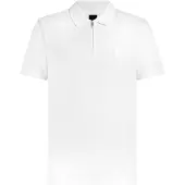 BOSS for man. 50537507 Polo Passerzip white (XL), Casual, Cotton, Short sleeve