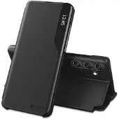 Tech-Protect Smart View-etui for Samsung Galaxy A57 5G - Svart