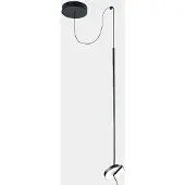 LEDS-C4 LED-pendel Invisible Single, svart, aluminium