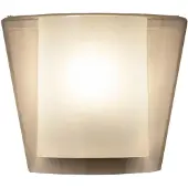 FABAS LUCE Vegglampe Viki, ravfarget, glass, akryl