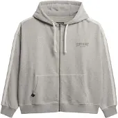 Superdry Athletic Essentials Relaxed Fit Genser Med Hel Glidelås