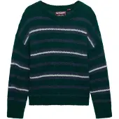 Superdry Slouchy Brushed Stripe Genser