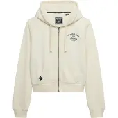 Superdry Athletic Essential Crop Genser Med Hel Glidelås