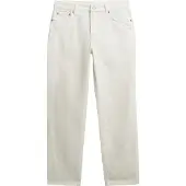 Superdry for woman. W7011259A Jeans Mid Rise Straight off-white (26/30), Casual, Cotton