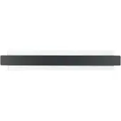 FABAS LUCE LED-vegglampe Regolo med metallfront, svart