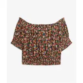 Superdry Smocked Crop T-skjorte