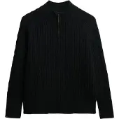 Superdry Brushed Cable Genser Med Halv Glidelås
