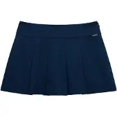 Superdry for woman. W7210419A Navy blue pleated skirt-trousers (L), Casual, Polyester