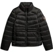 Superdry for woman. W5011821A Fuji quilted jacket black (XL), Casual, Sustainable, Recycled nylon