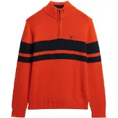 Superdry Stripe Genser Med Halv Glidelås