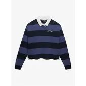 Superdry Athletic Essential Stripe Rugby Langermet Poloskjorte