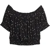 Superdry Smocked Crop T-skjorte
