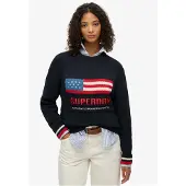 Superdry Americana Crew Knit Collegegenser