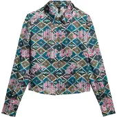 Superdry Sheer Lurex Printed Langarmet T-skjorte