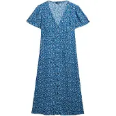 Superdry Print Button Tea Kortermet Midi-kjole