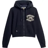 Superdry Athletic Relaxed Crop Genser Med Hel Glidelås