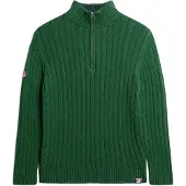 Superdry for woman. W6110607A Green Henley rugby jumper (XS), Casual, Cotton, Long sleeve