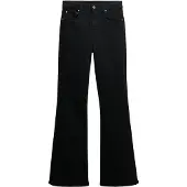 Superdry for woman. W7011261A Jeans High Rise Flare black (26/30), Casual, Cotton