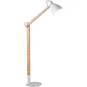 FABAS LUCE Gulvlampe Sveva av tre, hvit/ask