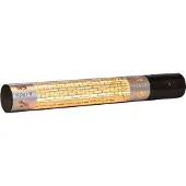 NSH Nordic HORTUS Terrassevarmer vægmodel 1500 W, GT, sort, med fjernbetjening, sort (211-357)