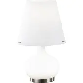 FABAS LUCE Ade bordlampe, høyde 33 cm, hvit, glass