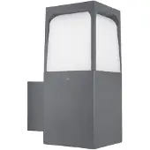 Forlight utendørs vegglampe Veta, svart, aluminium, bredde 9 cm
