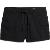 Superdry for woman. W7110424A Cargo shorts black (S), Casual, Cotton
