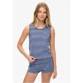 Superdry Athletic Essential Stripe Ermeløs T-skjorte