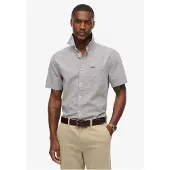 Superdry City Cotton Linen Kortarmet Skjorte