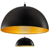 FABAS LUCE Tofarget hengelampe Dingle svart-gull