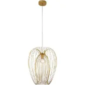 FABAS LUCE Camp hengelampe, Ø 40 cm, gull, trådkurv
