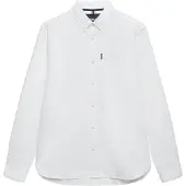 Superdry for man. M4011210A Essentials Oxford Shirt in White (XL), Casual, Cotton, Long sleeve