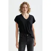 Scotch & Soda U9a01223t Kort Ermet V-hals T-skjorte