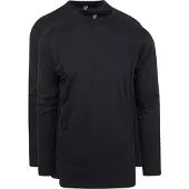 Alan red T-skjorte Virginia Longsleeve 2-pakning Svart Størrelse