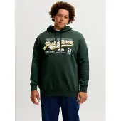 Jack & Jones Logo Plus Size Hettegenser