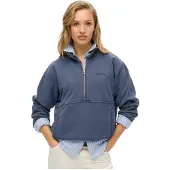 Superdry Essential Logo Oversized Halv Glidelås Genser