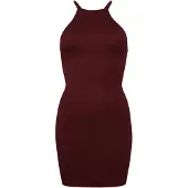 Superdry for woman. W8011537A Maroon olympic back mini dress (M), Casual, Modal, Sleeveless / Straps