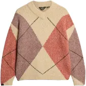 Superdry Oversized Argyle Genser