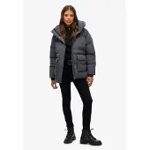 Superdry for woman. W5011930A Black Padded Jacket (S), Casual, Recycled Polister