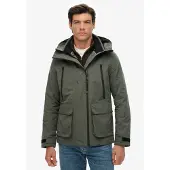 Superdry for man. M5012104A Windbreaker Jacket Ultimate Emb brown (M), Casual, Polyester