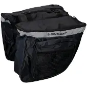 Dunlop dobbel sykkelveske til bagasjebrett 26L
