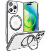 Torras Ostand R Fusion-etui for iPhone 16 Pro (grå)
