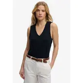Superdry Studios Vee Ermeløs V-hals T-skjorte