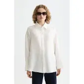 Scotch & Soda U9b01215t Linen Skjorte Med Lange Ermer